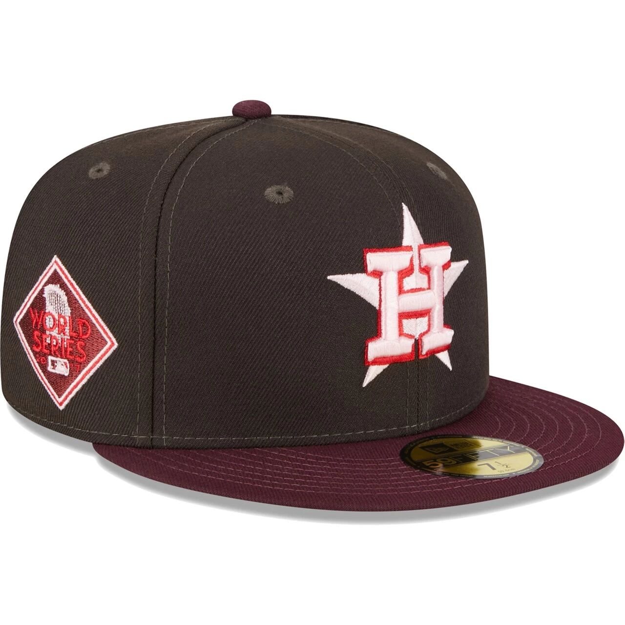 Men's Houston Astros New Era Brown/Maroon Chocolate Strawberry 59FIFTY Fitted Hat