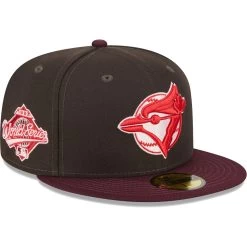 Men's Toronto Blue Jays New Era Brown/Maroon Chocolate Strawberry 59FIFTY Fitted Hat
