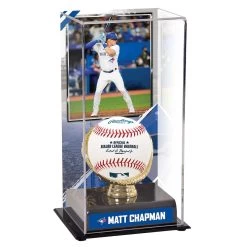 Toronto Blue Jays Matt Chapman Fanatics Authentic Gold Glove Display Case With Image