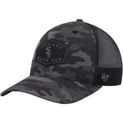 Men's Chicago White Sox '47 Charcoal Tonal Camo Convoy Trucker Snapback Hat