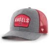 Men's Los Angeles Angels '47 Charcoal Slate Trucker Snapback Hat