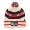 Men's Boston Red Sox '47 Natural Home Patch Cuffed Knit Hat With Pom