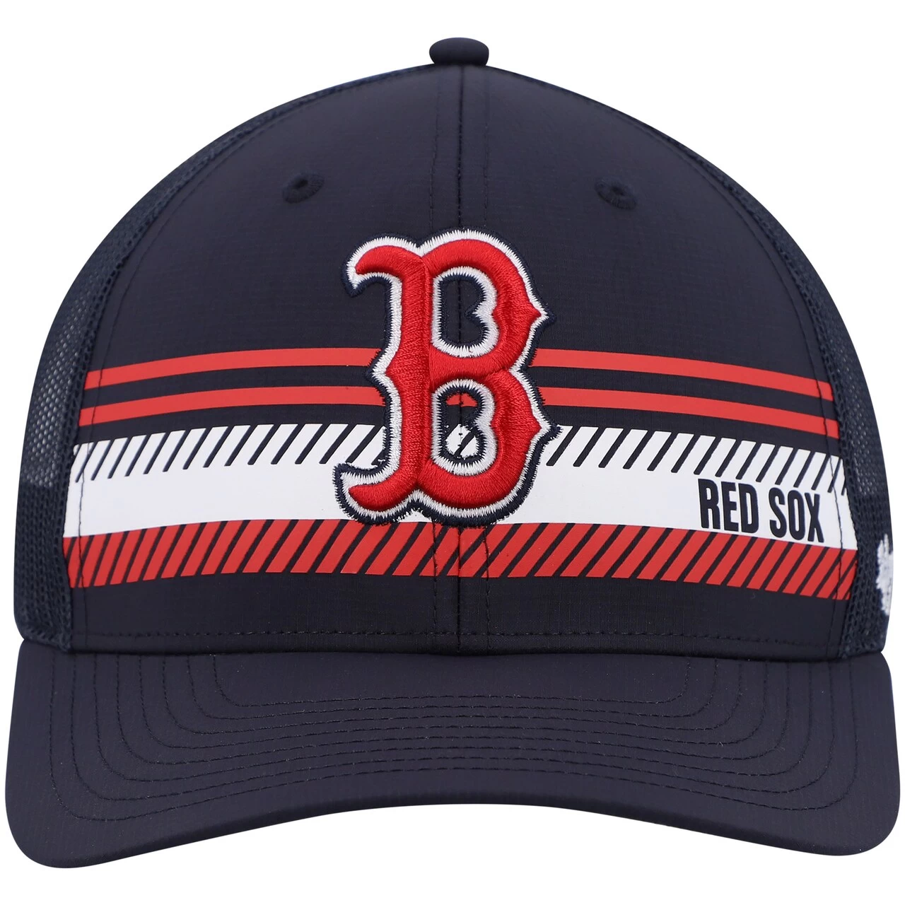 Men's Boston Red Sox '47 Navy Cumberland Trucker Snapback Hat - Image 2