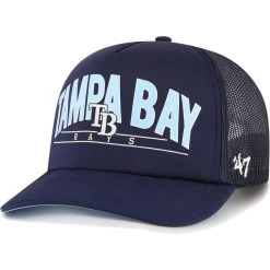 Men's Tampa Bay Rays '47 Navy Backhaul Foam Trucker Snapback Hat