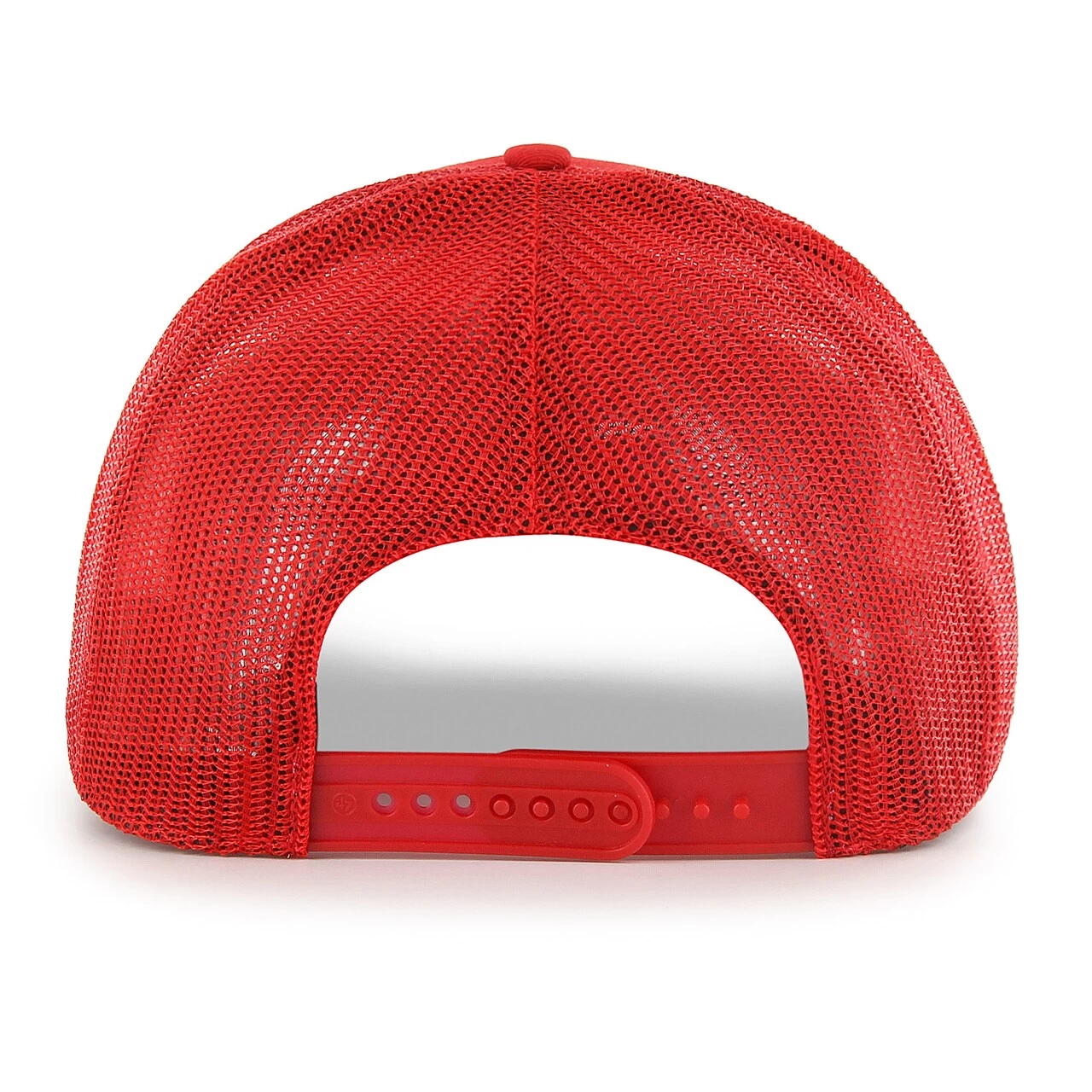 Men's Los Angeles Angels '47 Red Ridgeline Tonal Patch Trucker Adjustable Hat - Image 2