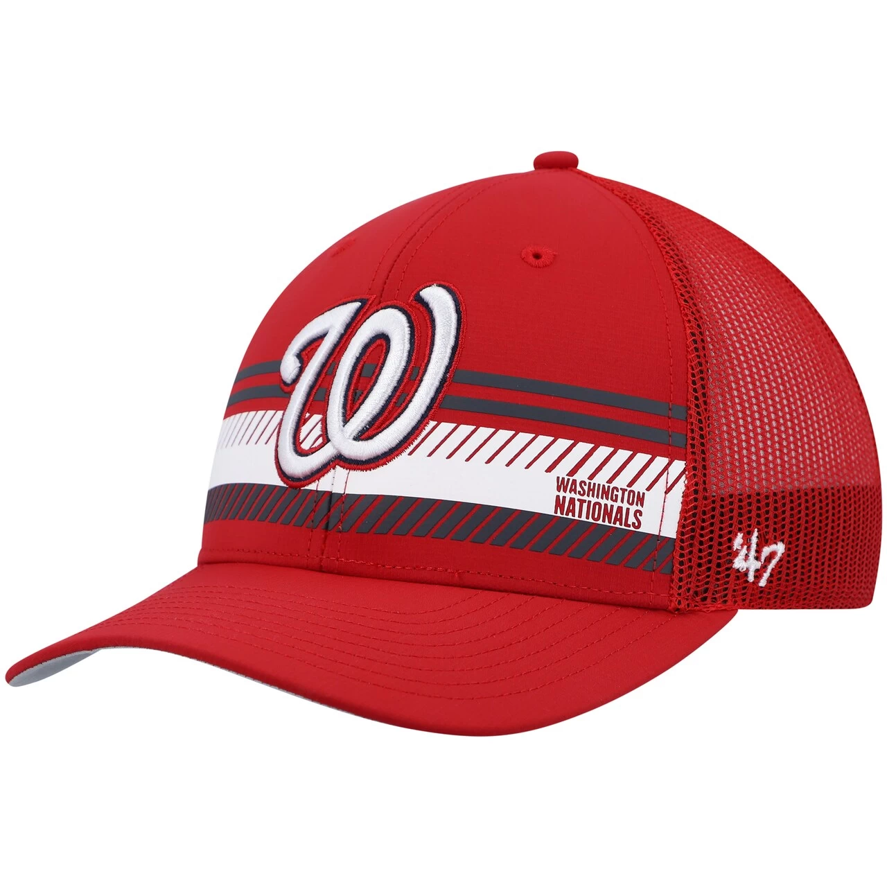 Men's Washington Nationals '47 Red Cumberland Trucker Snapback Hat