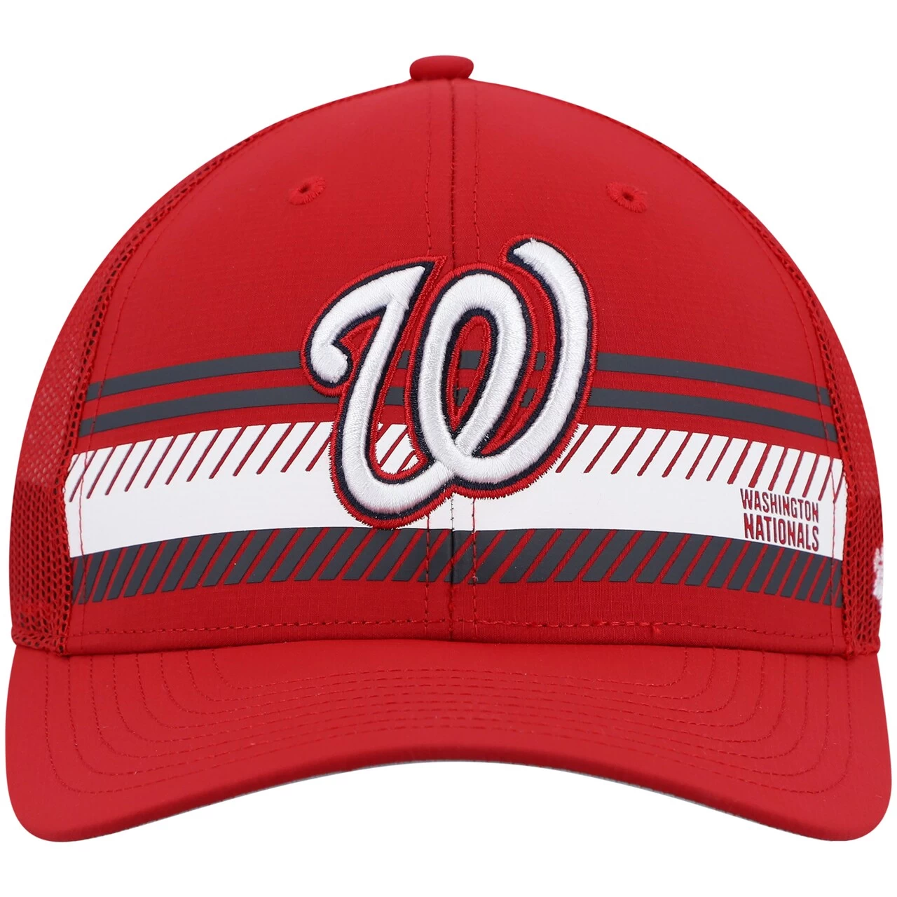 Men's Washington Nationals '47 Red Cumberland Trucker Snapback Hat - Image 2
