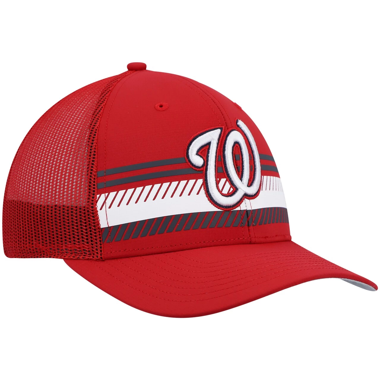 Men's Washington Nationals '47 Red Cumberland Trucker Snapback Hat - Image 3