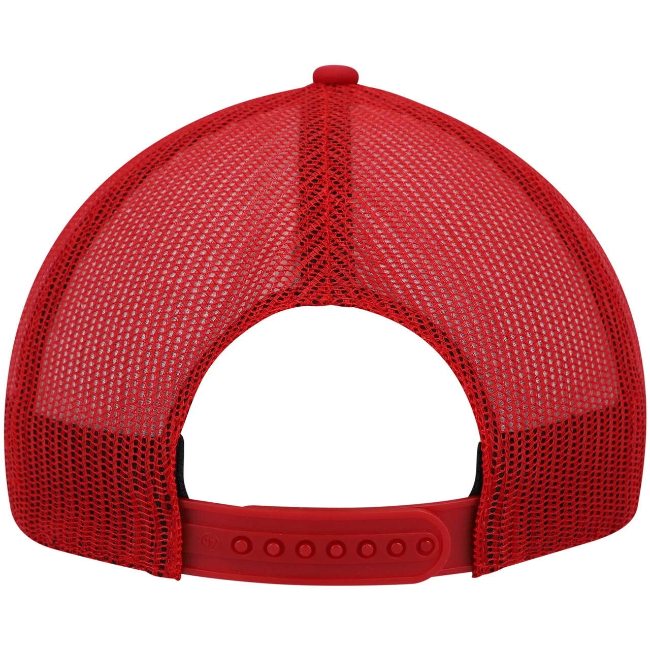 Men's Washington Nationals '47 Red Cumberland Trucker Snapback Hat - Image 4