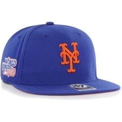 Men's New York Mets '47 Royal 1986 World Series Sure Shot Captain Snapback Hat