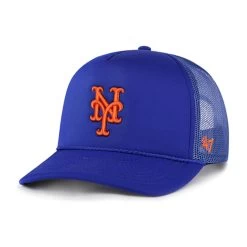 Men's New York Mets '47 Royal Foamo Trucker Snapback Hat