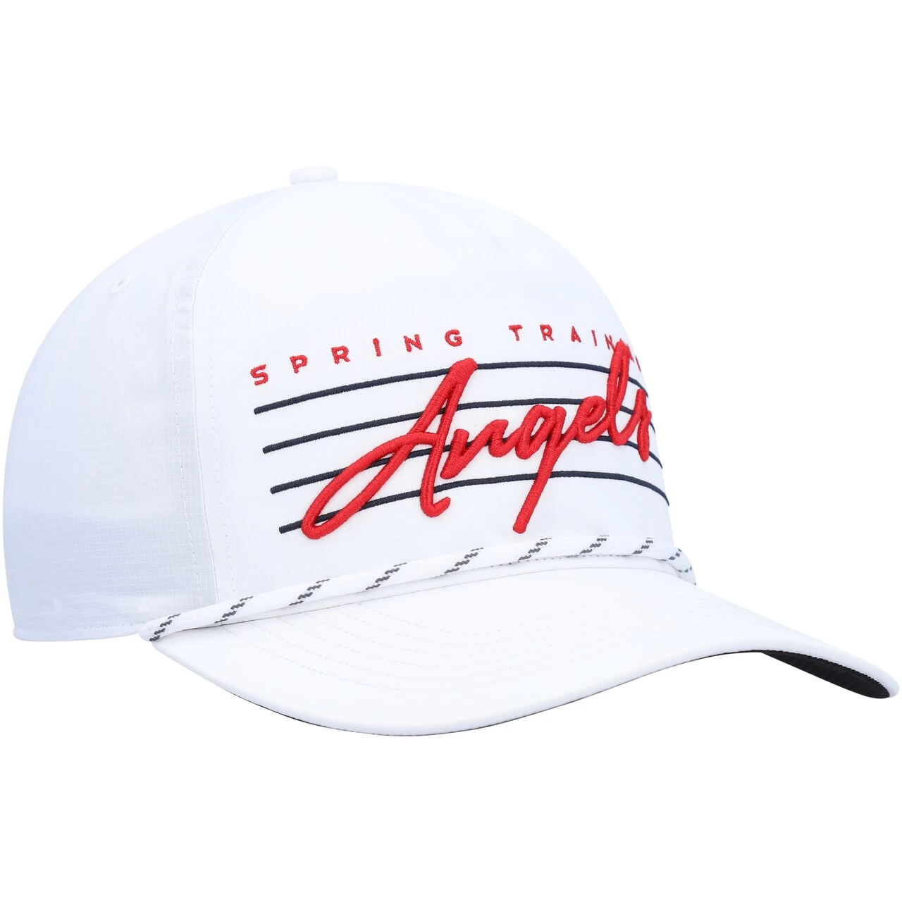 Men's Los Angeles Angels '47 White Downburst Hitch Snapback Hat - Image 3