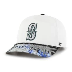 Men's Seattle Mariners '47 White Dark Tropic Hitch Snapback Hat