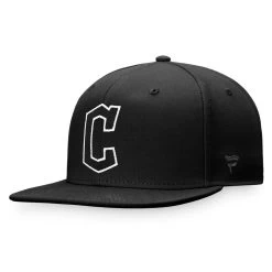 Men's Cleveland Guardians Fanatics Branded Black Snapback Hat