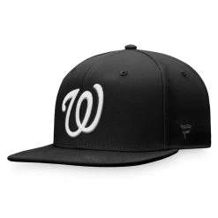 Men's Washington Nationals Fanatics Branded Black Snapback Hat