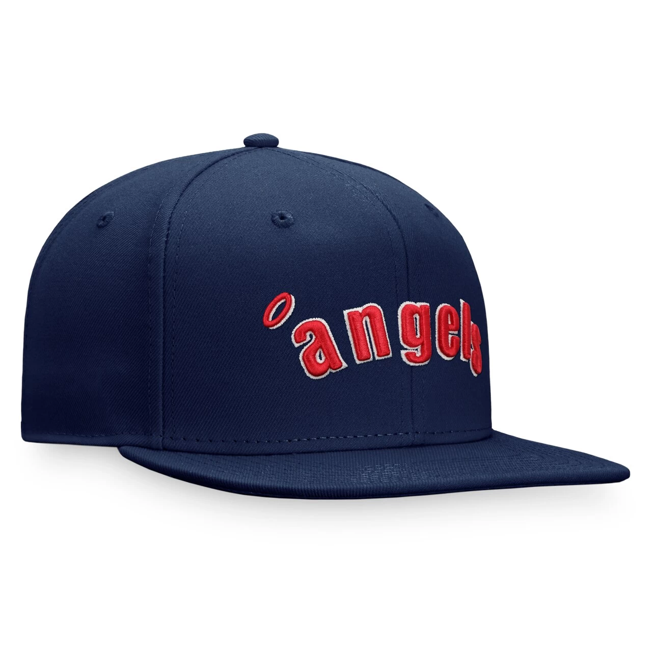 Men's California Angels Fanatics Branded Navy Cooperstown Collection Fitted Hat - Image 3