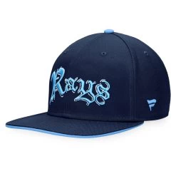 Men's Tampa Bay Rays Fanatics Branded Navy Iconic Old English Snapback Hat