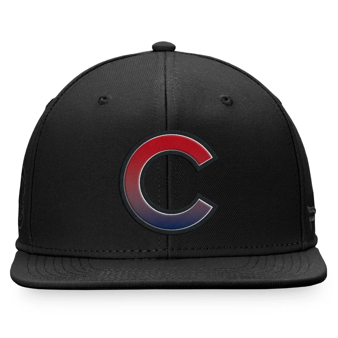 Men's Chicago Cubs Majestic Black Color Fade Snapback Hat - Image 2