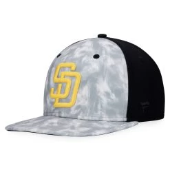 Men's San Diego Padres Majestic Gray Smoke Dye Snapback Hat