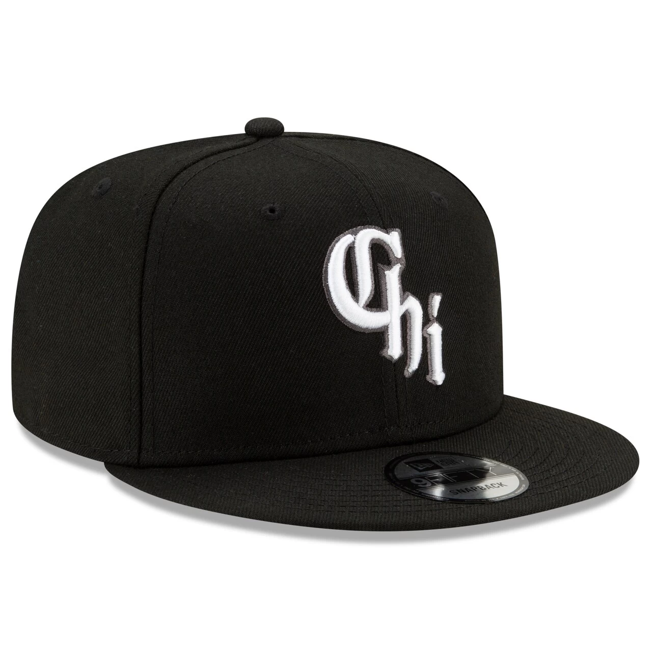 Men's Chicago White Sox New Era Black 2021 City Connect 9FIFTY Snapback Adjustable Hat - Image 3