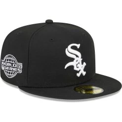 Men's Chicago White Sox New Era Black Sidepatch 59FIFTY Fitted Hat