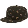 Men's Cleveland Guardians New Era Black Flutter 59FIFTY Fitted Hat