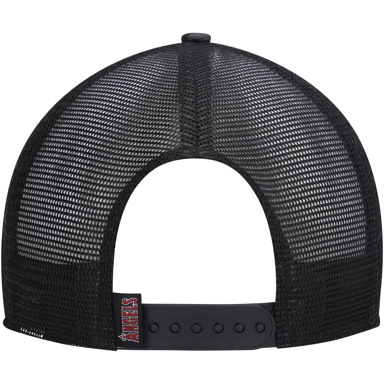 Men's Los Angeles Angels New Era Black Repeat A-Frame 9FIFTY Trucker Snapback Hat - Image 4