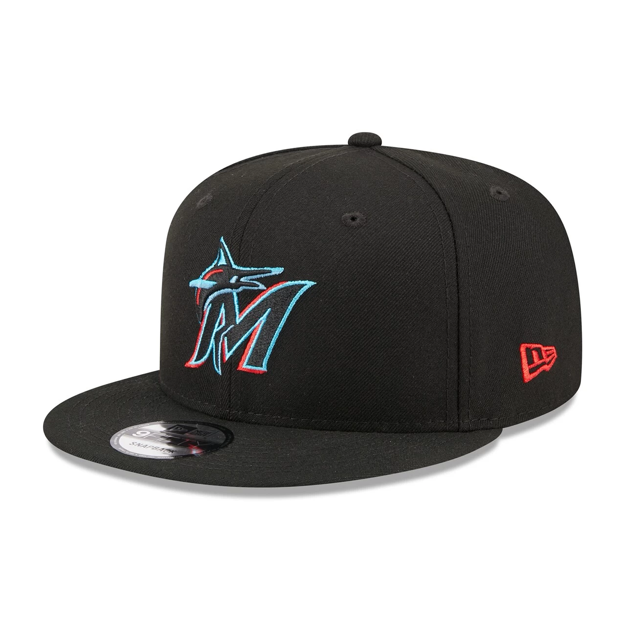 Men's Miami Marlins New Era Black 2023 MLB Father's Day 9FIFTY Snapback Hat - Image 3
