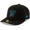 Men's Miami Marlins New Era Black Authentic Collection On-Field Low Profile 59FIFTY Fitted Hat