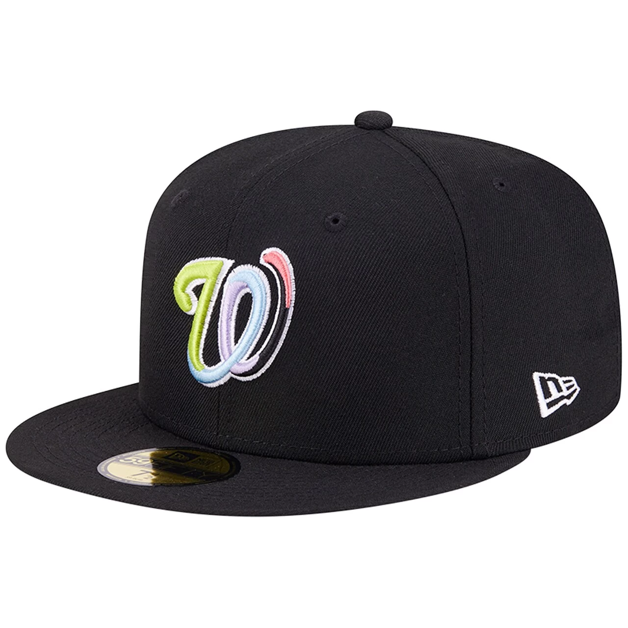 Men's Washington Nationals New Era Black Multi-Color Pack 59FIFTY Fitted Hat