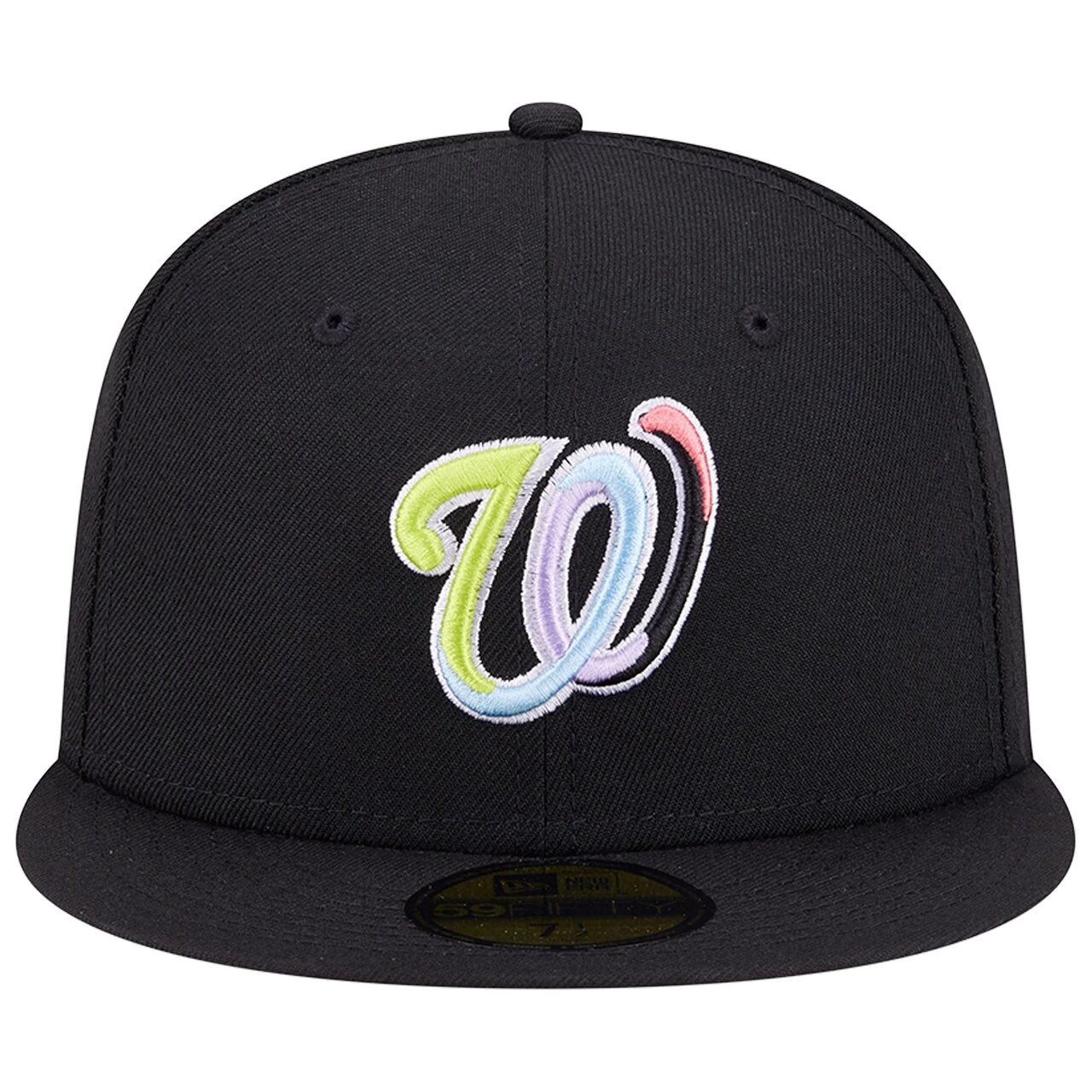 Men's Washington Nationals New Era Black Multi-Color Pack 59FIFTY Fitted Hat - Image 2
