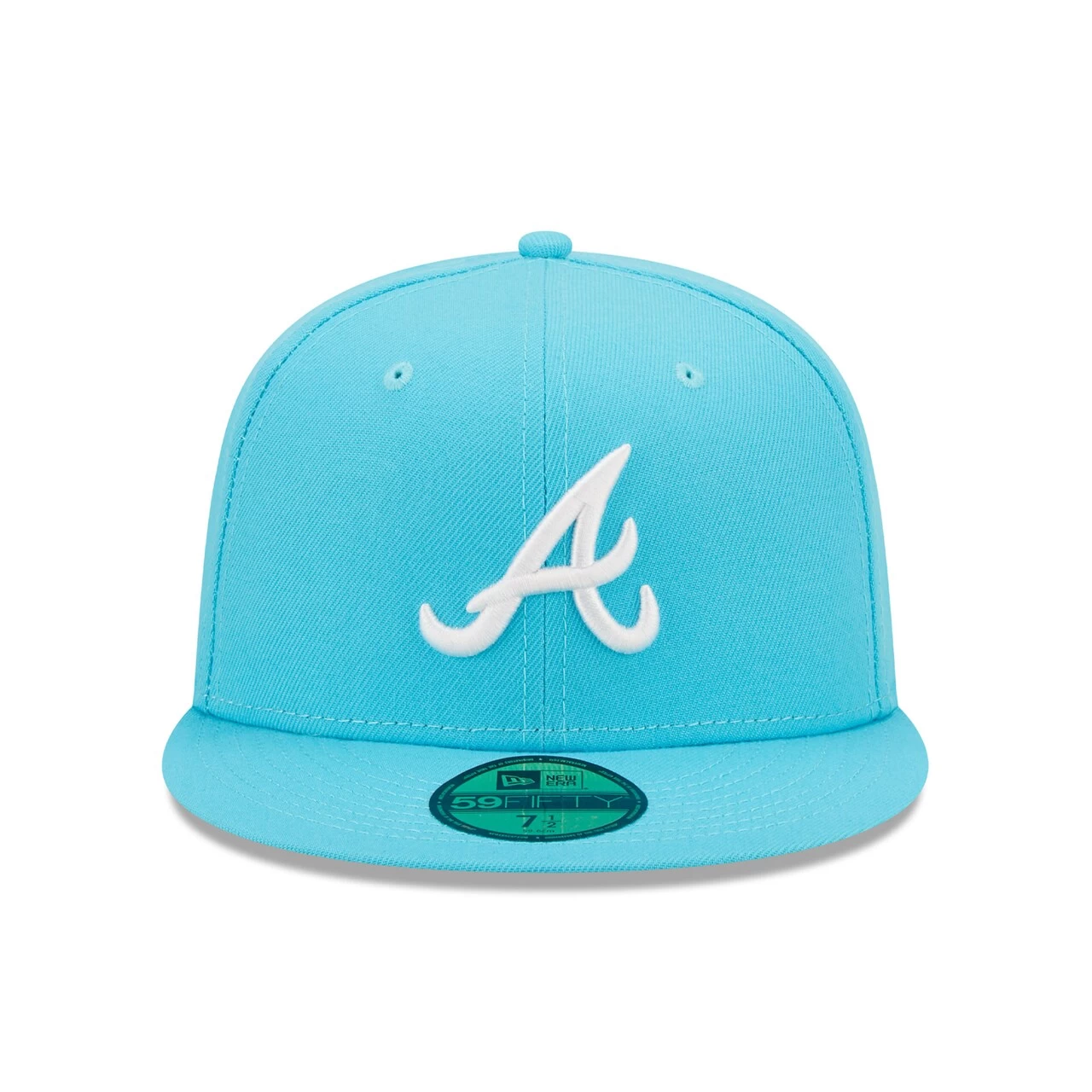 Men's Atlanta Braves New Era Blue Vice Highlighter Logo 59FIFTY Fitted Hat - Image 2
