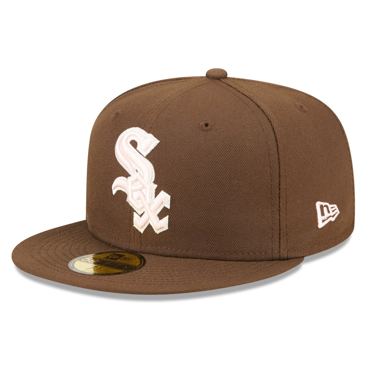 Men's Chicago White Sox New Era Brown Comiskey Park Pink Undervisor 59FIFTY Fitted Hat - Image 3
