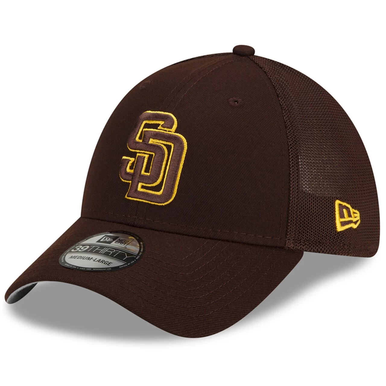 Men's San Diego Padres New Era Brown 2023 Batting Practice 39THIRTY Flex Hat