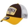 Men's San Diego Padres New Era Brown Two-Tone Patch 9FORTY Snapback Hat
