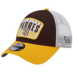 Men's San Diego Padres New Era Brown Two-Tone Patch 9FORTY Snapback Hat