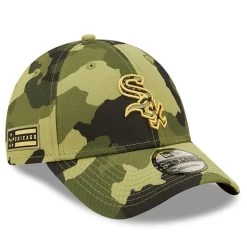Men's Chicago White Sox New Era Camo 2022 Armed Forces Day 9FORTY Snapback Adjustable Hat