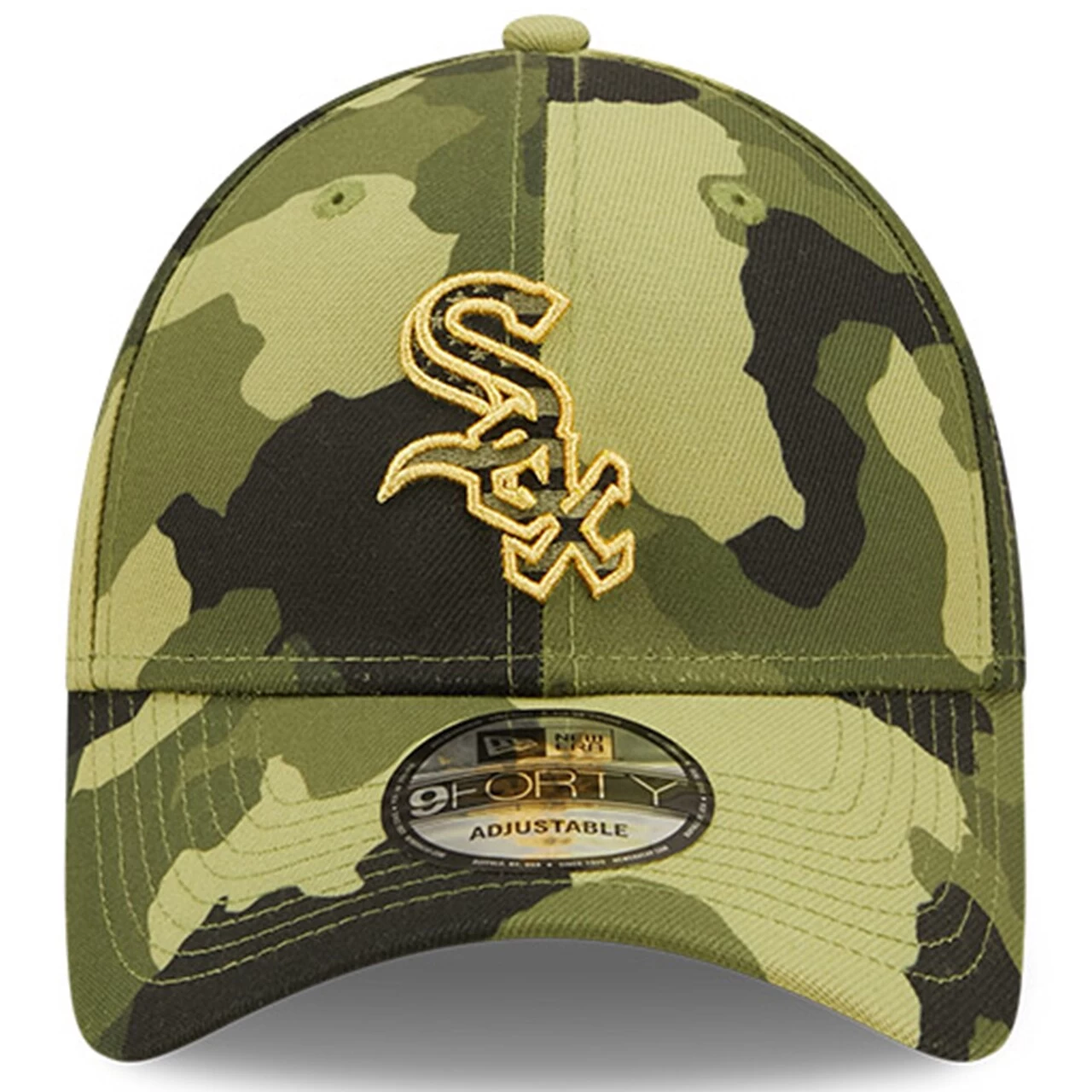 Men's Chicago White Sox New Era Camo 2022 Armed Forces Day 9FORTY Snapback Adjustable Hat - Image 2