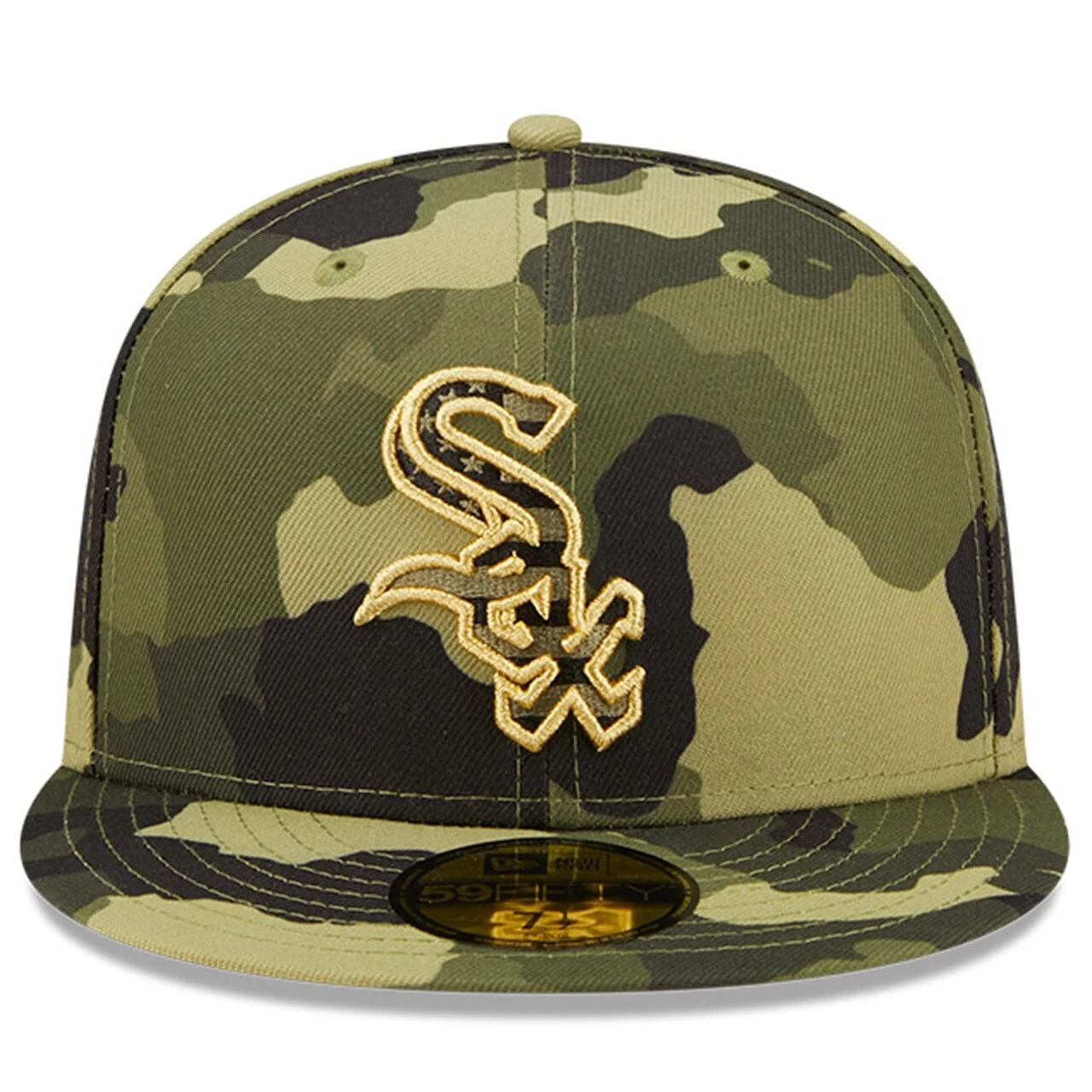 Men's Chicago White Sox New Era Camo 2022 Armed Forces Day On-Field 59FIFTY Fitted Hat - Image 2
