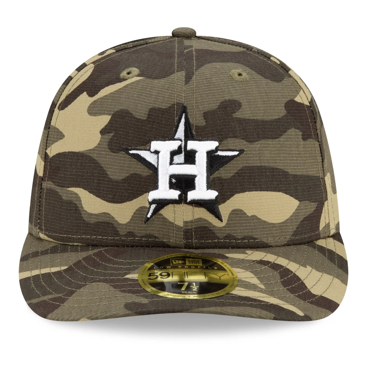 Men's Houston Astros New Era Camo 2021 Armed Forces Day On-Field Low Profile 59FIFTY Fitted Hat - Image 2