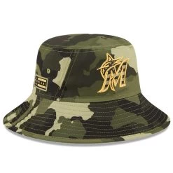 Men's Miami Marlins New Era Camo 2022 Armed Forces Day Bucket Hat