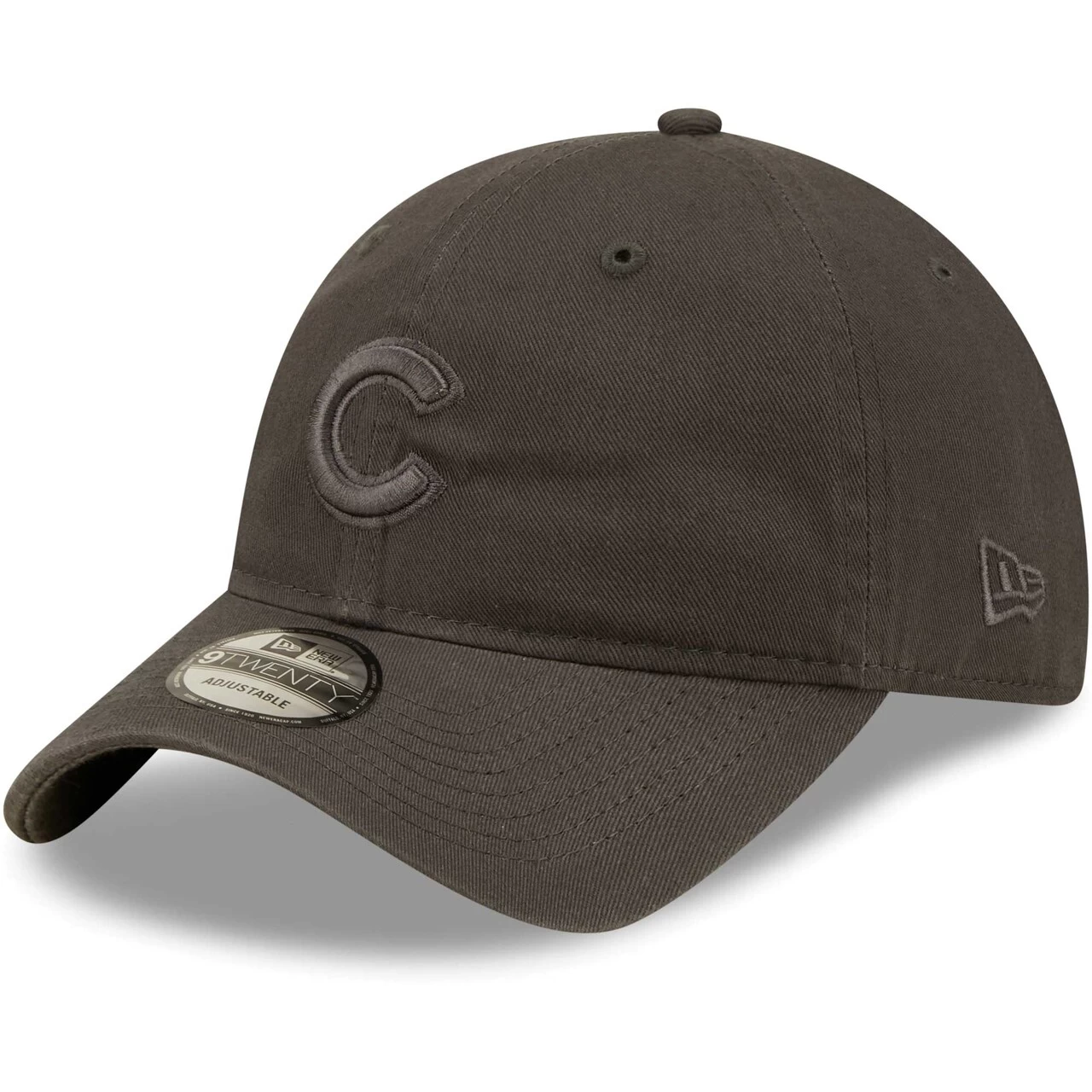 Men's Chicago Cubs New Era Charcoal Steel Cloud Tonal Core Classic 9TWENTY Adjustable Hat