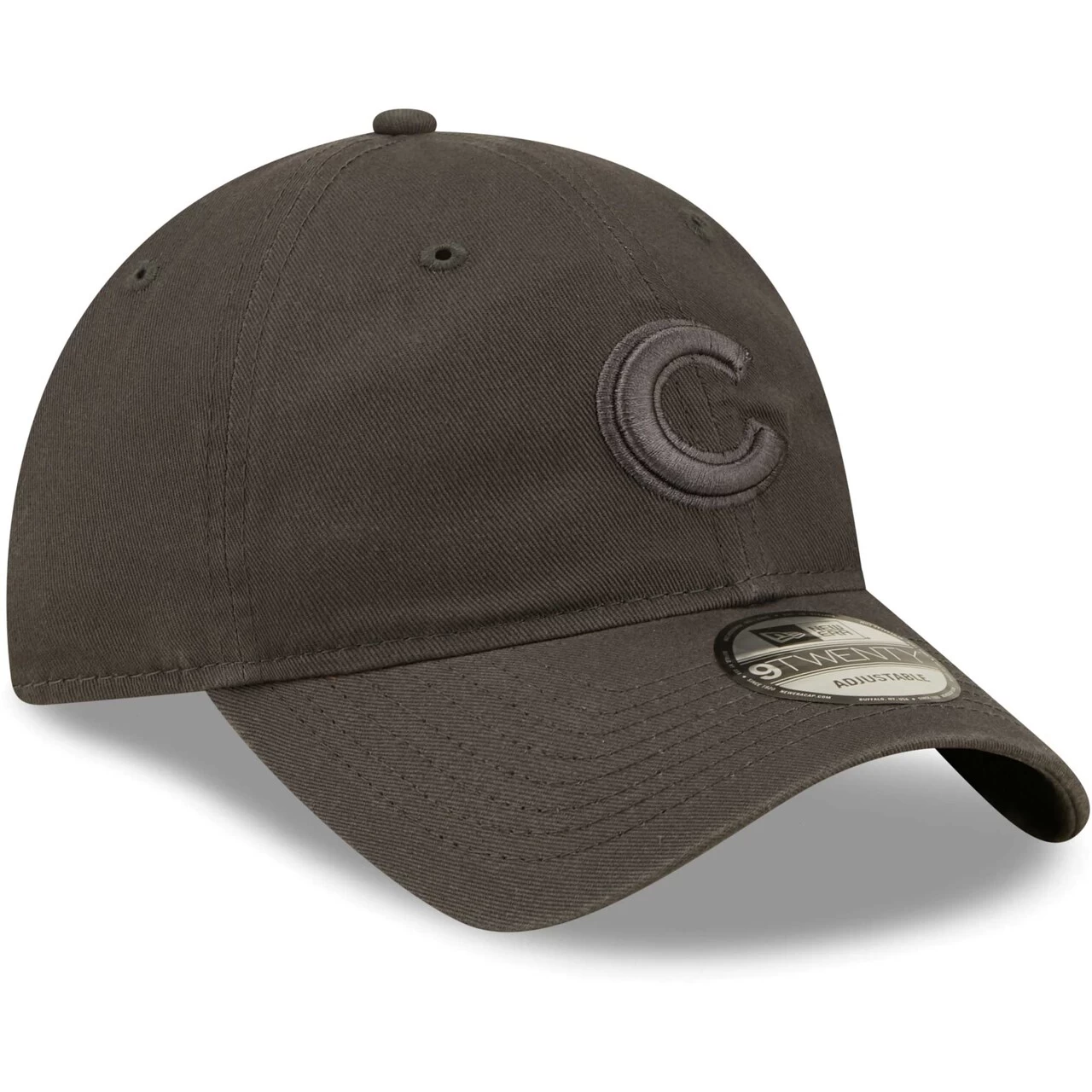 Men's Chicago Cubs New Era Charcoal Steel Cloud Tonal Core Classic 9TWENTY Adjustable Hat - Image 3