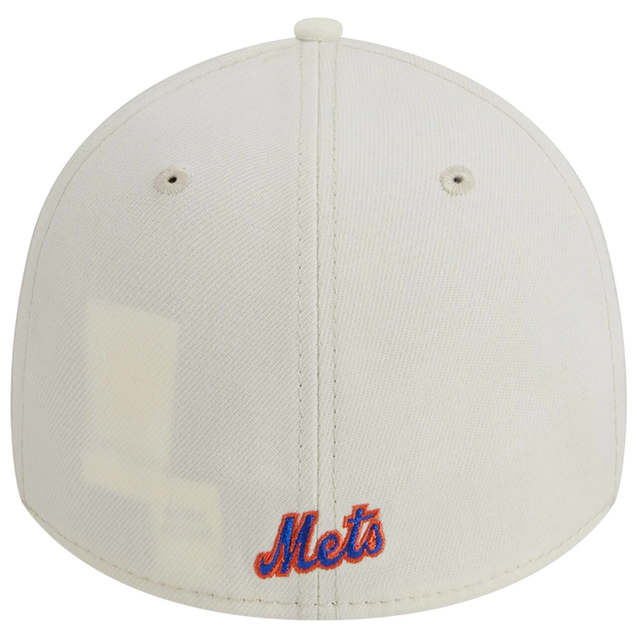 Men's New York Mets New Era Cream Chrome Team Classic 39THIRTY Flex Hat - Image 4