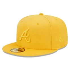 Men's Atlanta Braves New Era Gold Tonal 59FIFTY Fitted Hat