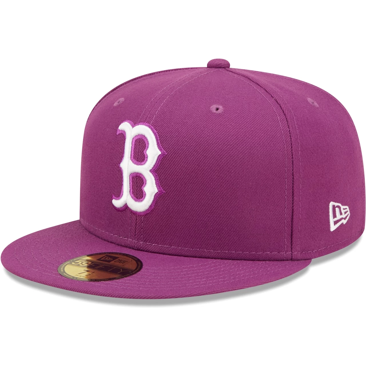 Men's Boston Red Sox New Era Grape Logo 59FIFTY Fitted Hat