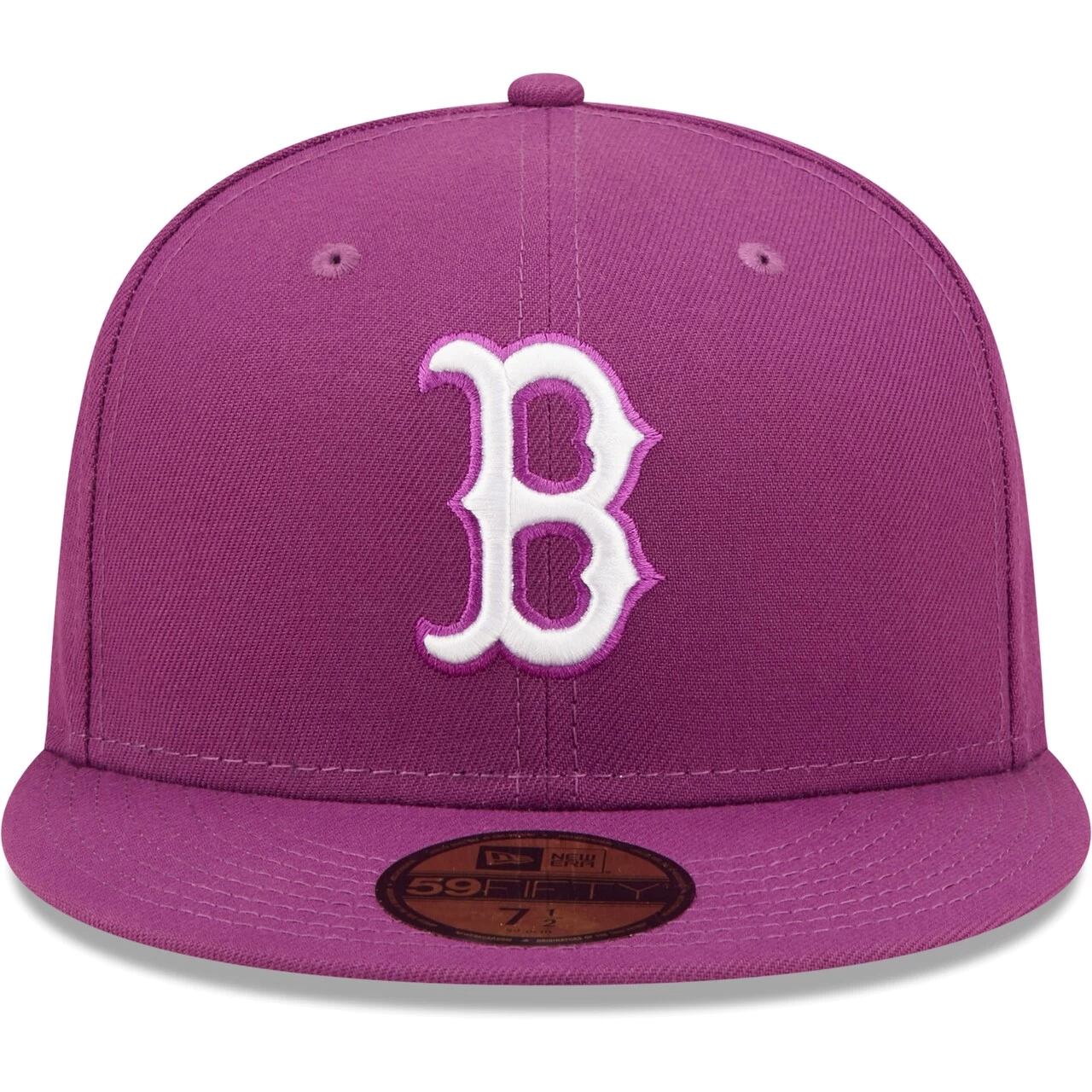 Men's Boston Red Sox New Era Grape Logo 59FIFTY Fitted Hat - Image 2