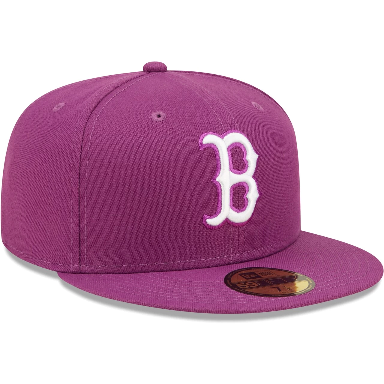 Men's Boston Red Sox New Era Grape Logo 59FIFTY Fitted Hat - Image 3