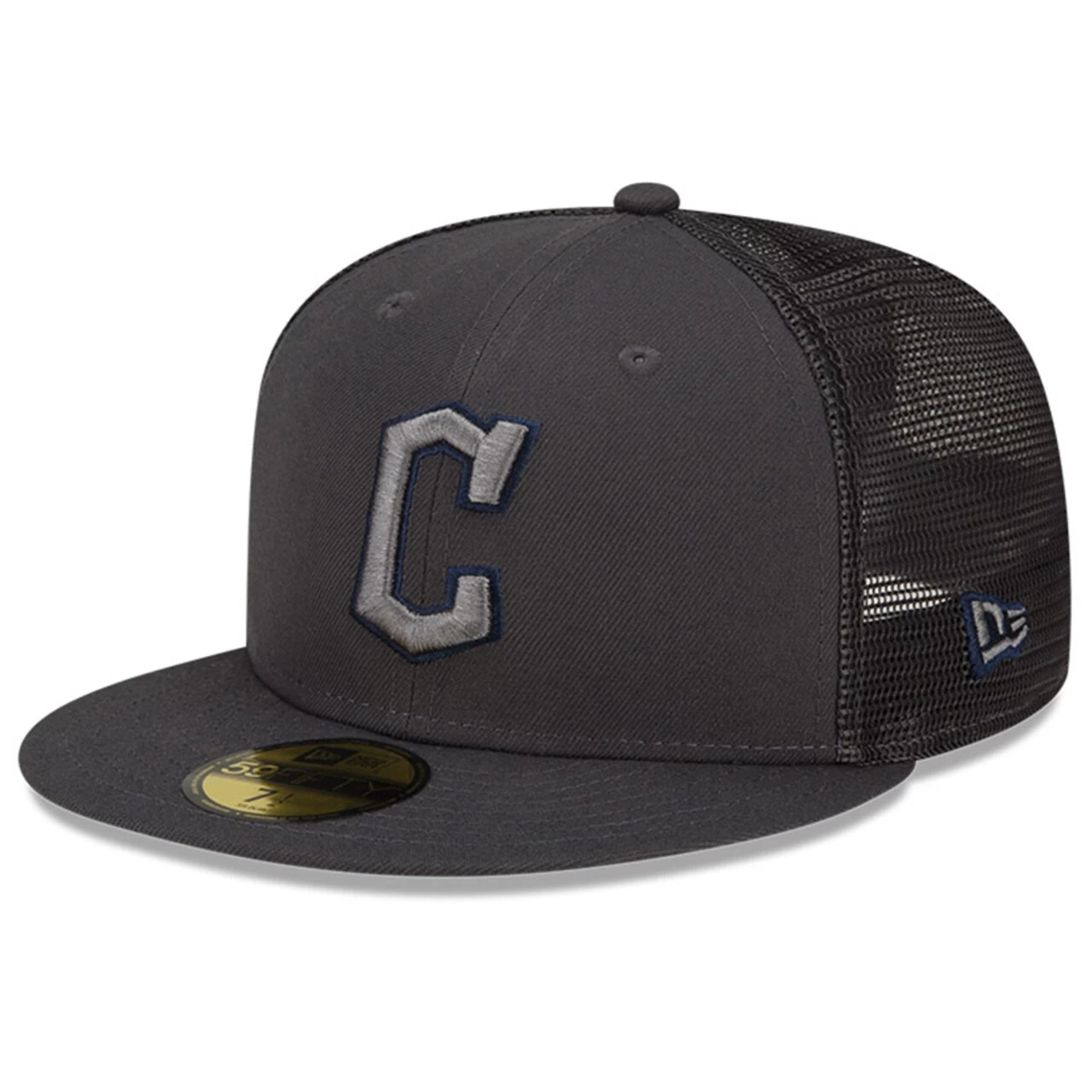 Men's Cleveland Guardians New Era Graphite 2022 Batting Practice 59FIFTY Fitted Hat