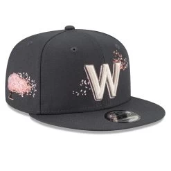 Men's Washington Nationals New Era Graphite 2022 City Connect 9FIFTY Snapback Adjustable Hat